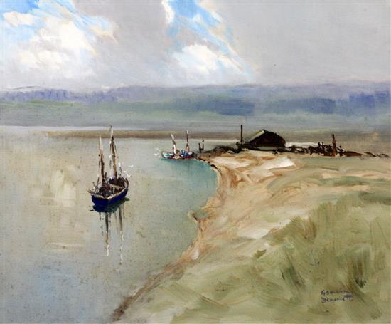 Godwin Bennett (1888-?) Italian lake scenes 39 x 49cm